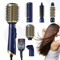 5-in-1 Blue Hot Air Brush Styling Tool