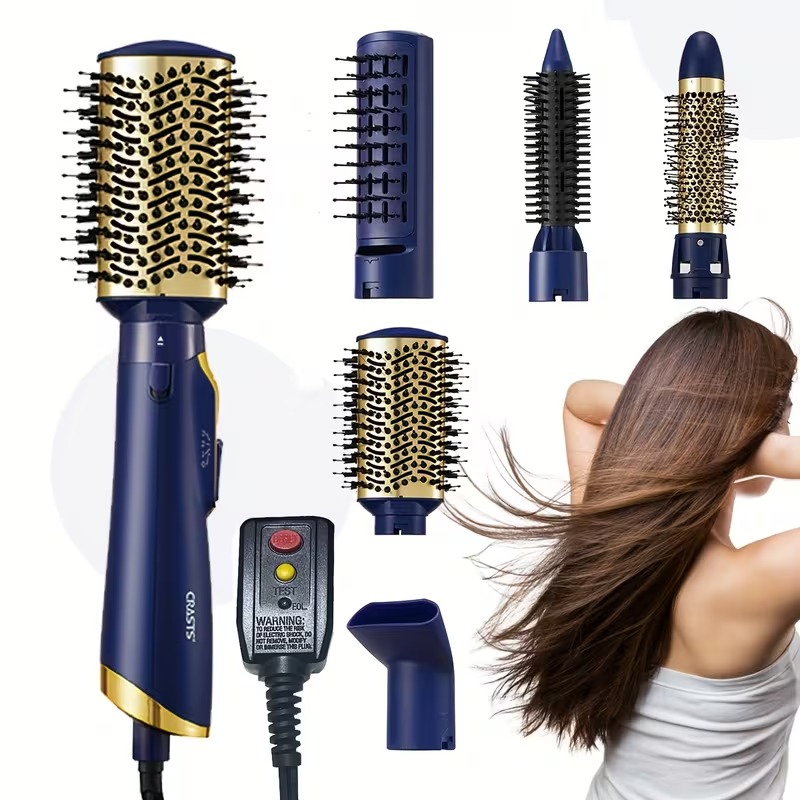 5-in-1 Blue Hot Air Brush Styling Tool